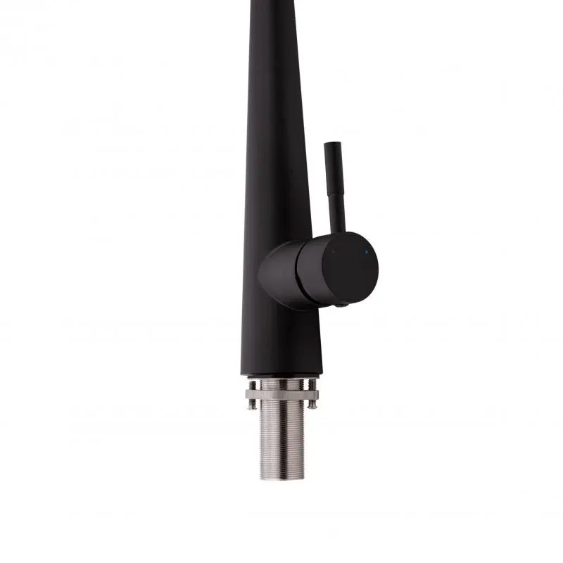 Змішувач для кухні Qtap Evicka з висувним виливом QTEVI9135103UB Black Matt — фото 4