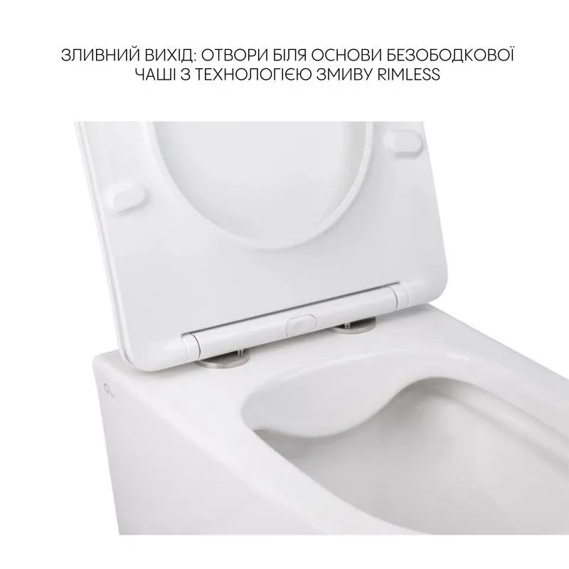 Комплект Qtap Swan 2 в 1: унітаз підвісний Rimless + біде підвісне — фото 4