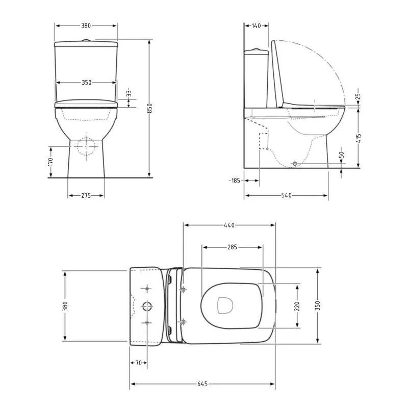 Унітаз підлоговий Qtap Crow Eco Ultra Quiet безобідковий з сідінням Soft-close QTCRO27W51030 — фото 2