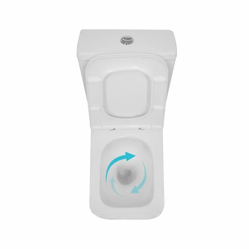 Унітаз підлоговий Qtap Crow Eco Ultra Quiet безобідковий з сідінням Soft-close QTCRO27W51030 — фото 6