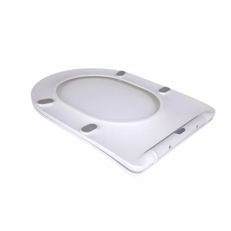 Сидіння для унітаза підлогового (Vlasta) 560×363×30 мм, White, з мікроліфтом, Slim Duroplast, Quick Release QT28228300W3 Qtap — фото 4
