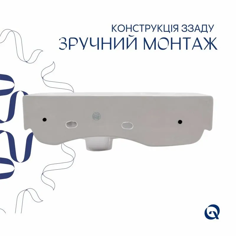 Раковина Qtap Tern 450х250х158 White QT1711H02LW — фото 5
