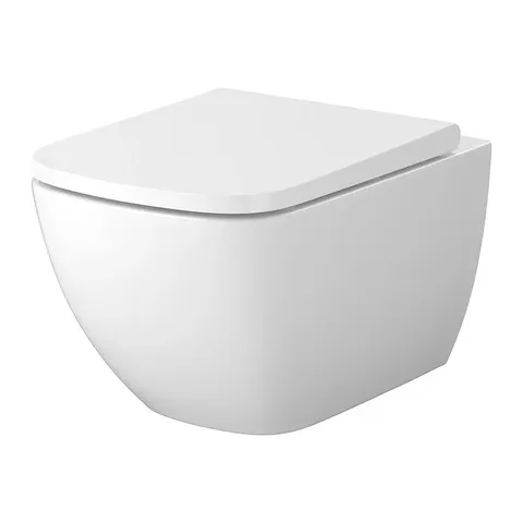 СЕТ C198 УНІТАЗ ПІДВІСНИЙ ZEN PRO VORTEX КВАДРАТНИЙ З ТОНКИМ ДЮРОПЛАСТОВИМ СИДІННЯМ SLIM