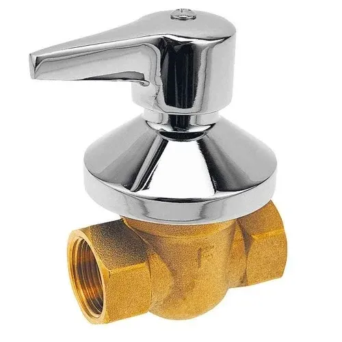 Кран кульовий прихований для води з важелем і розеткою 1/2".