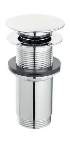 Клапан донний  Rotondo G5/4”, високий, латунь, хром,  для настільних умивальників без переливу