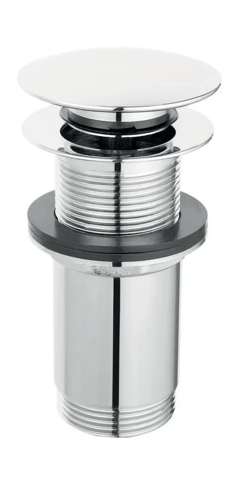 Клапан донний  Rotondo G5/4”, високий, латунь, хром,  для настільних умивальників без переливу