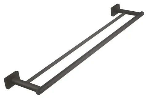 FERRO GRETA  вішалка для рушників подвійна, 600 мм, gun metal