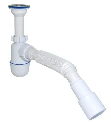 Сифон  Waterstal  д/умив.1  1/2 з  гнучкою  трубою