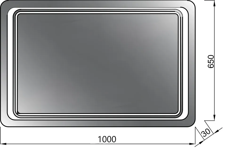 Дзеркало Duet Z-100 LED+defoger(знято з вир-ва) — фото 2
