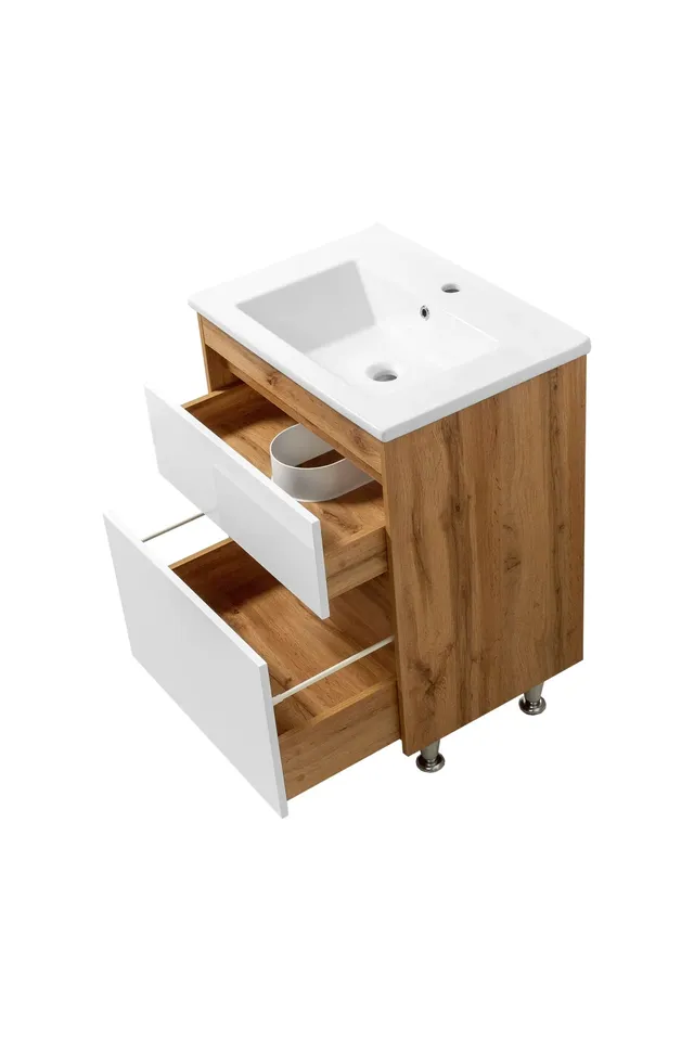 Тумба Венера ТНБ-2 Д 85 з умивальником Trio — фото 2