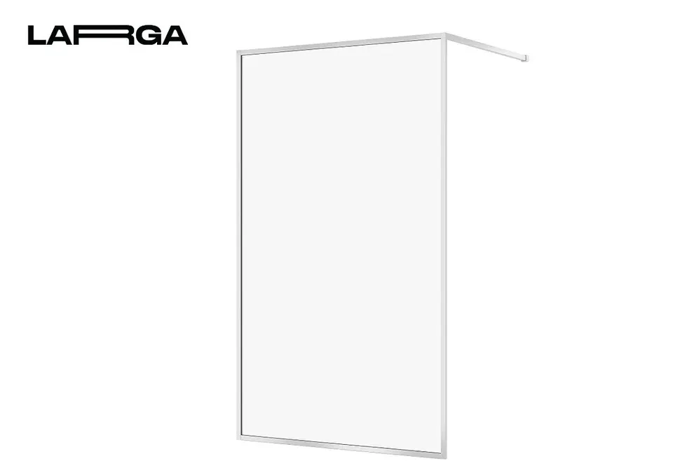 Кабіна душова Walk-in Larga  120х200, профіль хром, прозоре скло