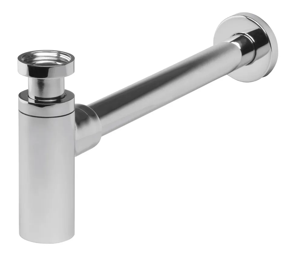 Cифон пляшковий G1 1/4*32мм, хром FERRO
