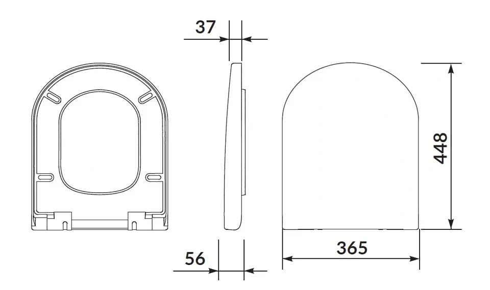 КОМПАКТ 783 ZIP SIMPLE ON 021 3/5 З ДЮРОПЛАСТОВИМ СИДІННЯМ З ПЛАВНИМ ЗАКРИВАННЯМ І ФУНКЦІЄЮ ПРОСТОГО — фото 4