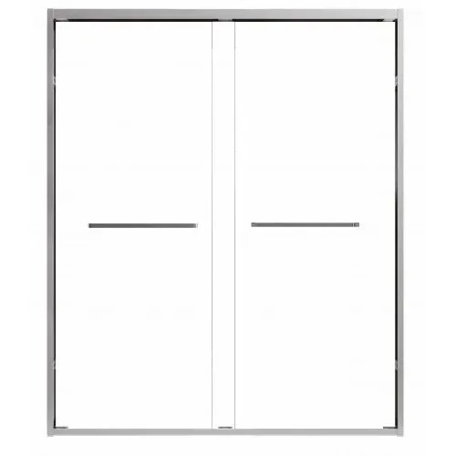 Двері розсувні 150x190cm, хром, прозоре скло