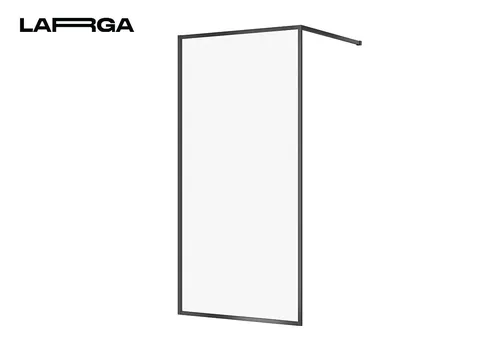 Кабіна душова типу Walk-in Larga 100х200, профіль чорний