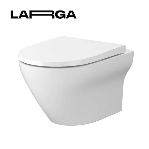 СЕТ В331 унітаз підвісний LARGA EW CLEAN ON овальний з дюр. Сидінням SLIM WRAP з плавним закривання