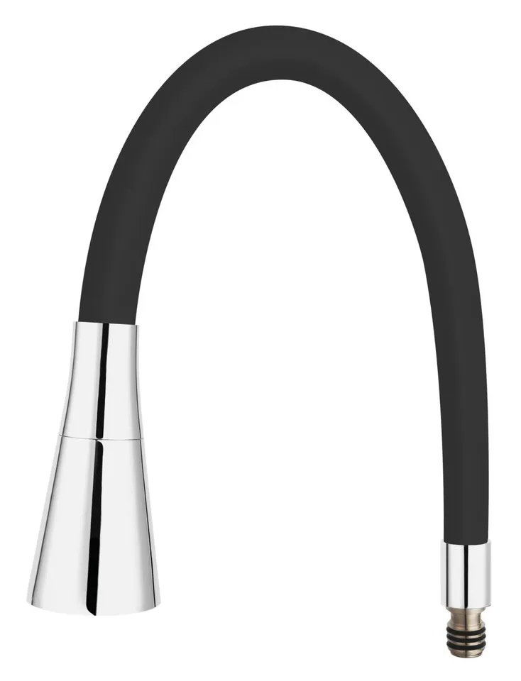 Вилив змішувача для мийки, 2F, чорний FERRO ELASTICO II