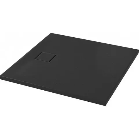 СЕТ B459 душовий  піддон квадратний TAKO SLIM 90x4 чорний матовий + сифон