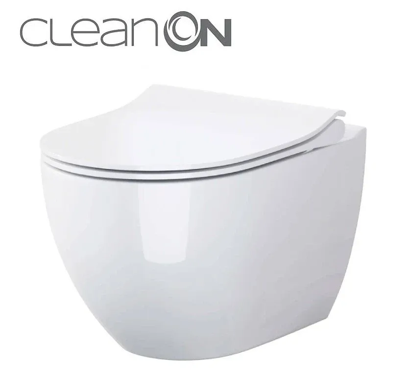 Сет В246 унітаз підвісний ZEN Clean On з сидінням Slim