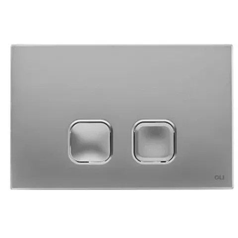 Кнопка Plain до інсталяції, хром, матова OLI 120/80
