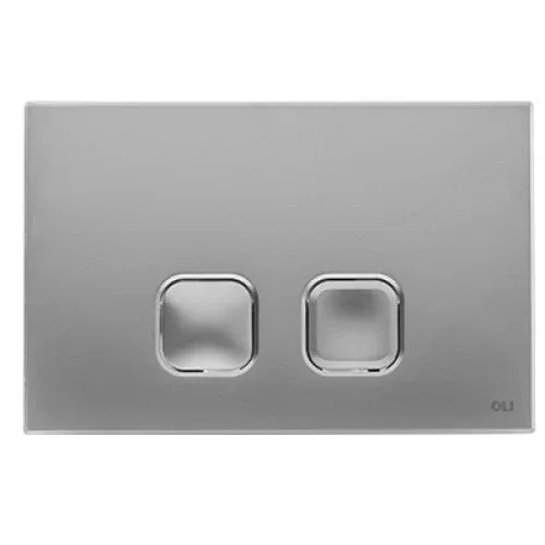 Кнопка Plain до інсталяції, хром, матова OLI 120/80