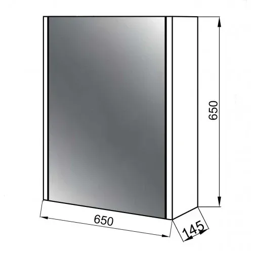 Дзеркало КЛАССІК 65 ЛЕД — фото 2