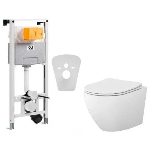 Комплект 4в1 (OLI120, унітаз з сидінням DESSE, шум. пр.)