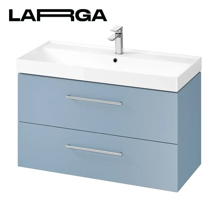 Шафка під умивальник LARGA 100 блакитна